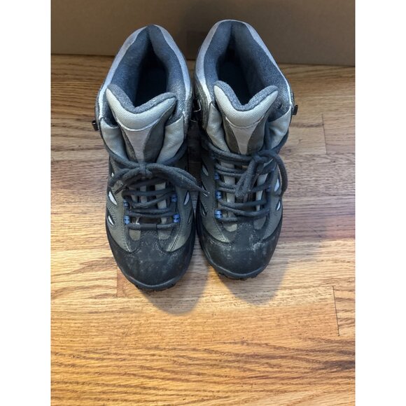 Merrell Kids Size 7.5 Hiking Boots Waterproof Leather & Mesh High Top Gray/Black - Picture 2 of 11